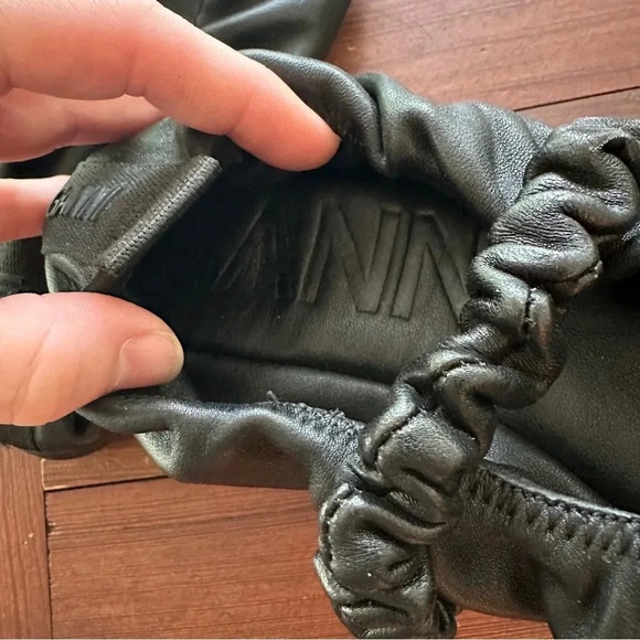 Ganni Leather Scrunchie Ballet Flats - Picture 6 of 6